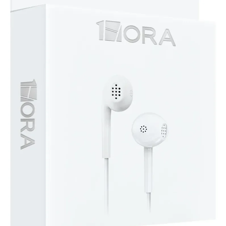 

1 HORA Auriculares Manos Libres In-Ear 3.5mm IPX-4 blanco con calidad durable para telefonos y tabletas