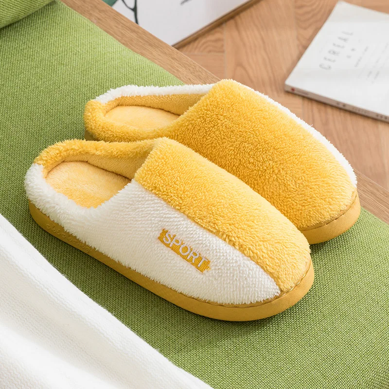 

Winter Woman Custom Color Cotton Slippers Warm Slipper Indoor Home Slippers Fuzzy Slides