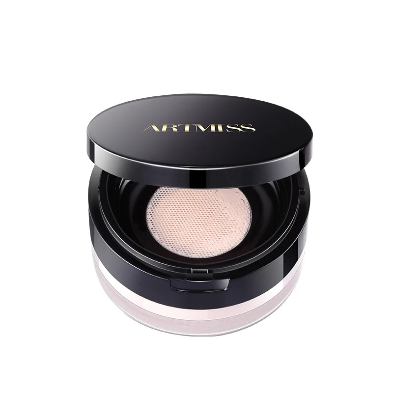 

ARTMISS wholesale or OEM HD loose face powder makeup for your own brand waterproof OIL-CONTROL loose powder, 4 color or oem