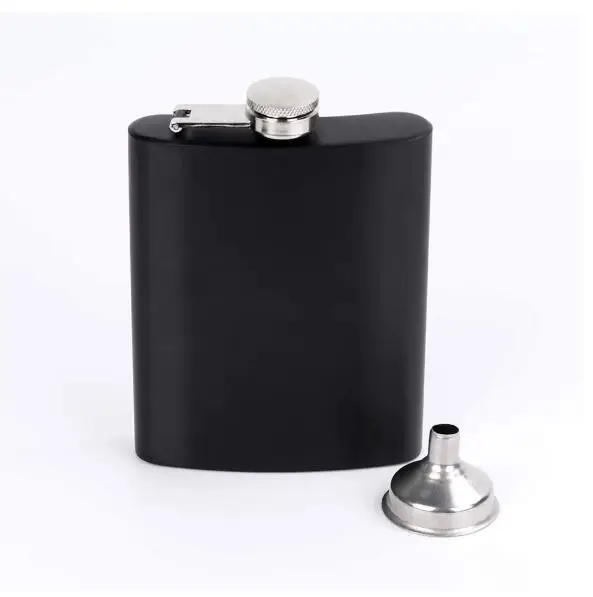 Leather Stainless Steel Hip Flask Set Whiskey Flagon With Funnel Cups