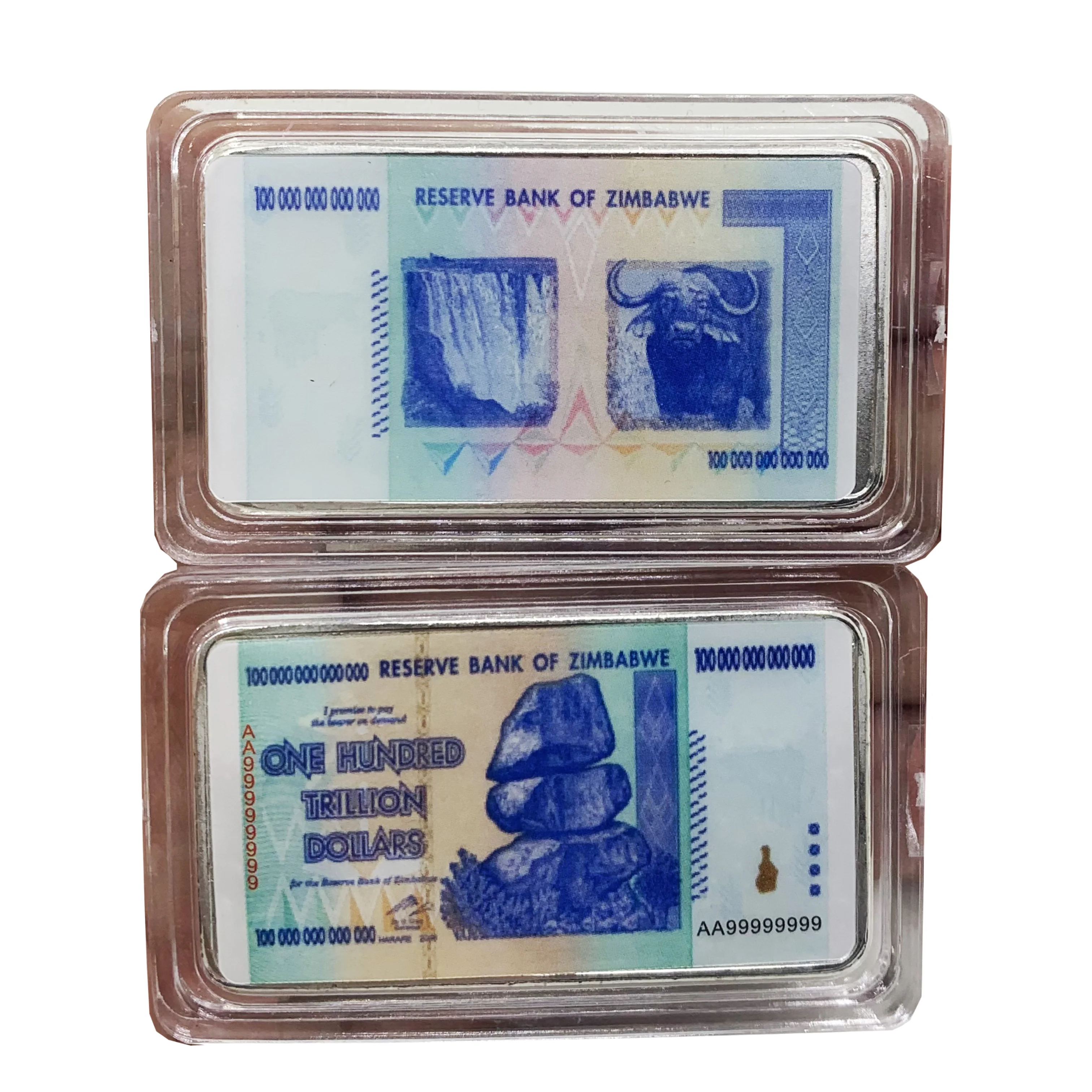 100pcs Gold Plated Zimbabwe 10