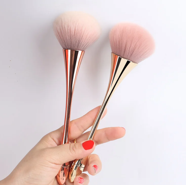 

Single Oval Makeup Brush Synthetic Powder Brush For Makeup custom logo wholesale, Mix