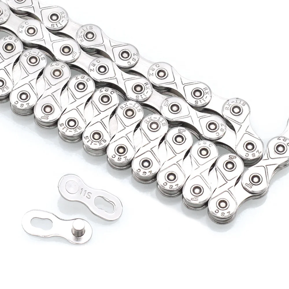 6/7/8/9/10/11 Speed Chain MTB Bike Chain 116 links Connector Lock 24/27/30 cadena de bicicleta road Bicycle Chain, Silver
6/7/8/9/10/11 Speed Chain MTB Bike Chain 116 links Connector Lock 24/27/30 cadena de bicicleta road Bicycle Chain, Silver