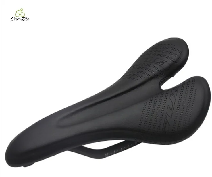 

Green Bike Superlight Popular High Quality Carbon Saddle Bicycle Waterproof Mountain Bicycle Saddle, Black