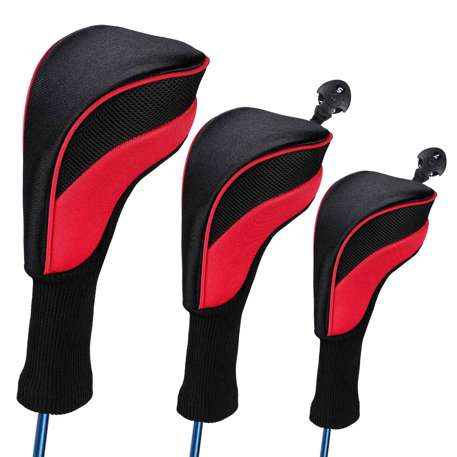 

2023 Wholesale Golf Wood Driver 135 Nylon Golf Club Head Cover New Design Golf Headcover Set