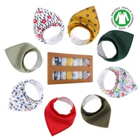 

Double Sided Material 100% Cotton Baby Bandana Drool Bibs