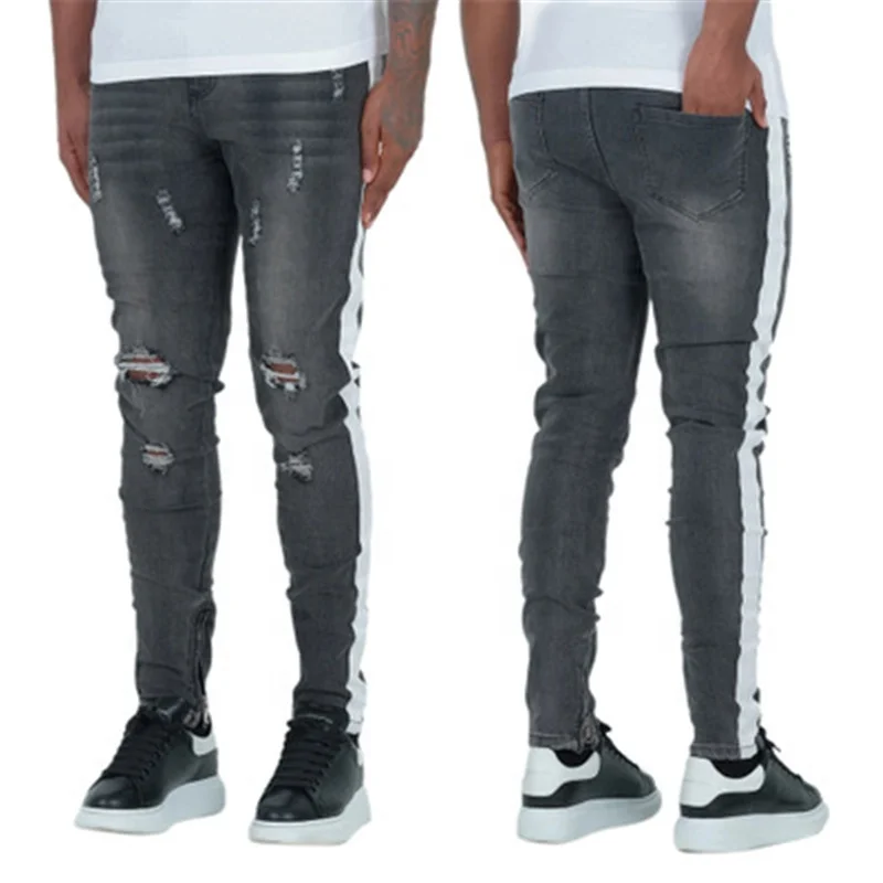 

Wholesale Clothing Fashion Men Skinny Jeans Trousers, Dark gray