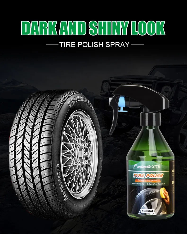 Tire Shine Hydrophobic Ceramic Coating Protective Tire Cleaner - Buy ...