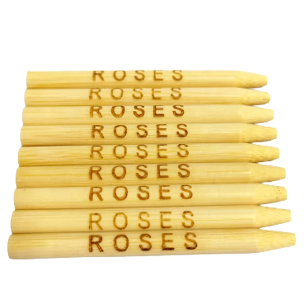 

3.5inch customize bamboo packing stick for hand-rolled leaf cigar blunt wrap, Natural color