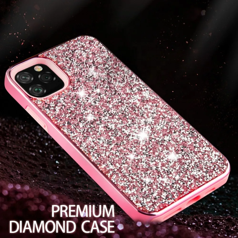 

Hot products luxury diamond case for iphone x 8 8plus,phone cover for iphone 11 2021 hybrid case