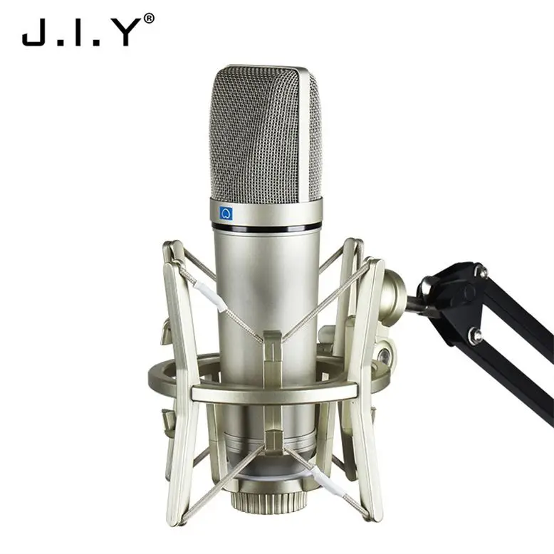 

Best Price Studio Professional wired Microphone Recording Microphone, Champagne