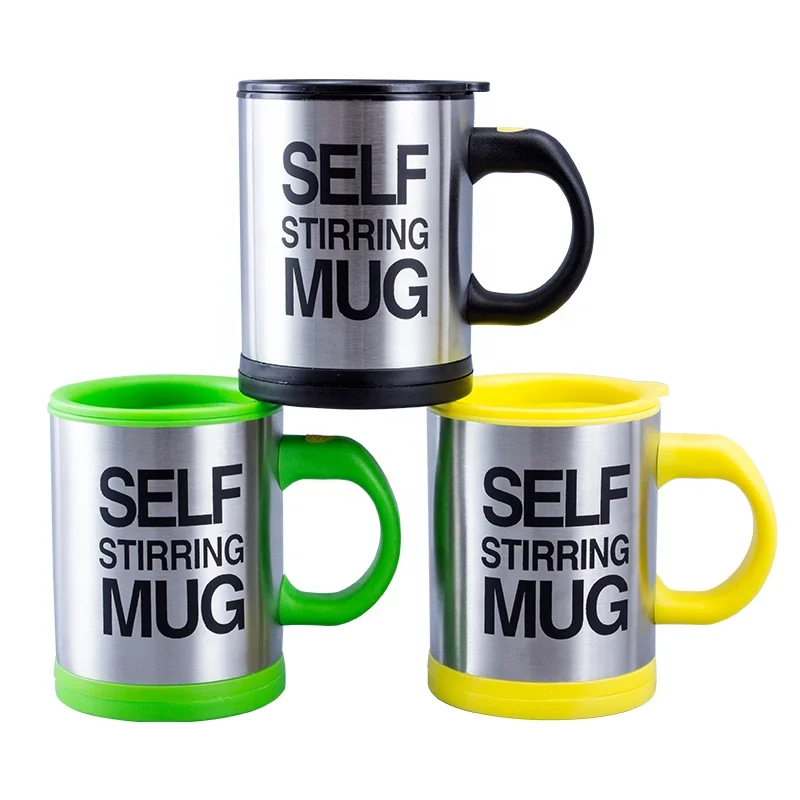 

Battery Powered 14oz Automatic Auto Self Stirring Mug Mixing Coffee Cup with Handle Electric Mixer Self-Stirring Cup