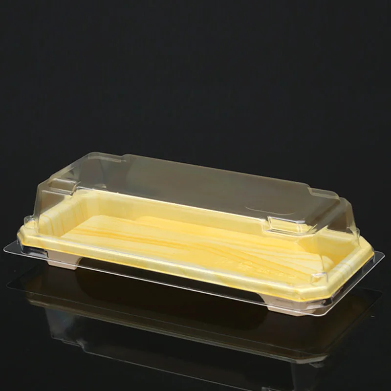 

SM1-5102NC Wholesale japanese sashimi/maki container disposable hot food sushi plate platter