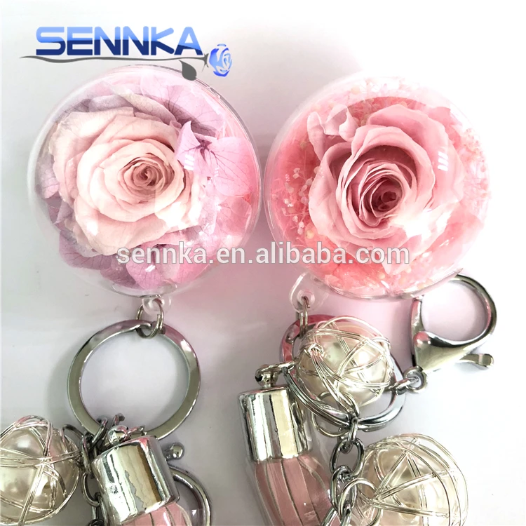 Handmade Red Preserved Rose Baymax Keychain 100 All Natural Preserved