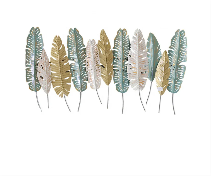 

New design art home decoration colourful leaf frame wall decor, Picture shows