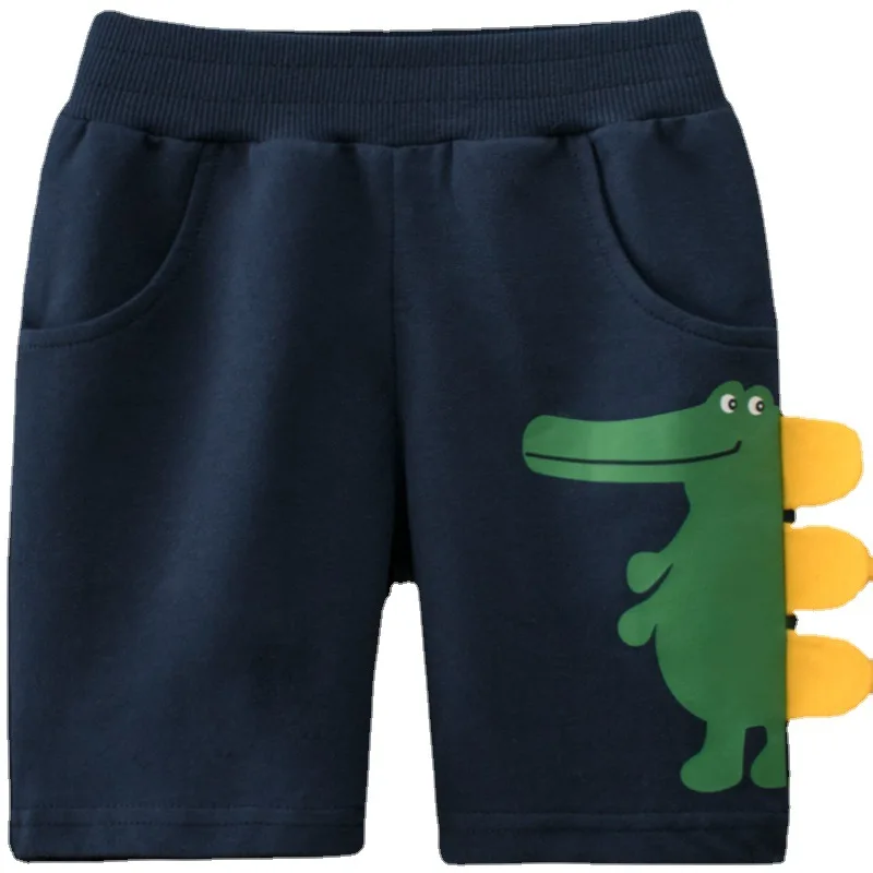 

2021 Summer 5 Styles Children'S Cotton Pants Fashion Baby Five-Point Pants Cartoon Dinosaur boy's shorts M641