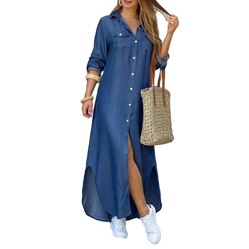 

Ladies Clothing Casual Fashion Women's Color Matching Printing Casual Long Skirt