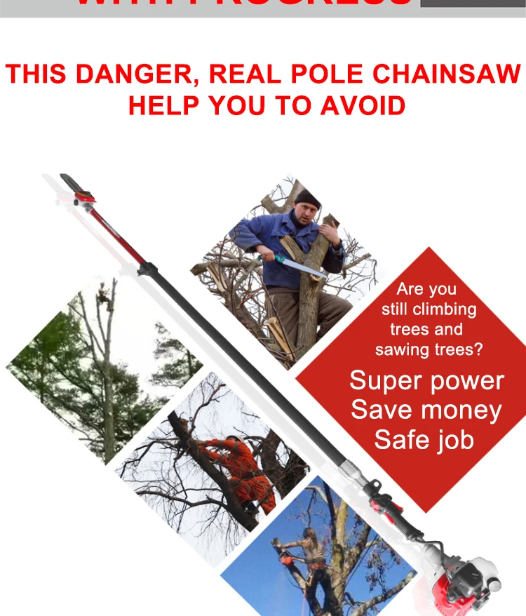 2 Stroke 25.4cc 12" 5m Long Pole Saw Extension Buy Pole Saw Extension