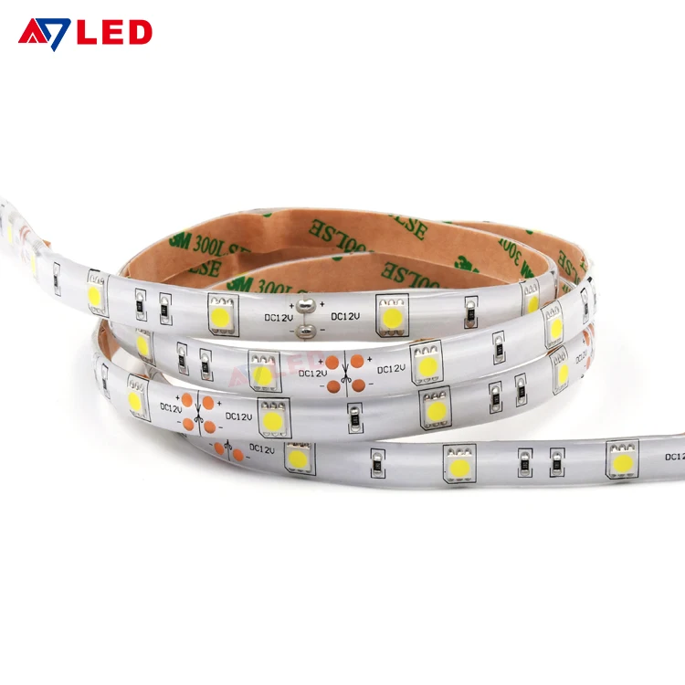 Under Cabinet 12 Volt DC 7.2W 30Led Cuttable 5050 LED Strip Light Tira De Luces LED 5050 SMD LED Strip