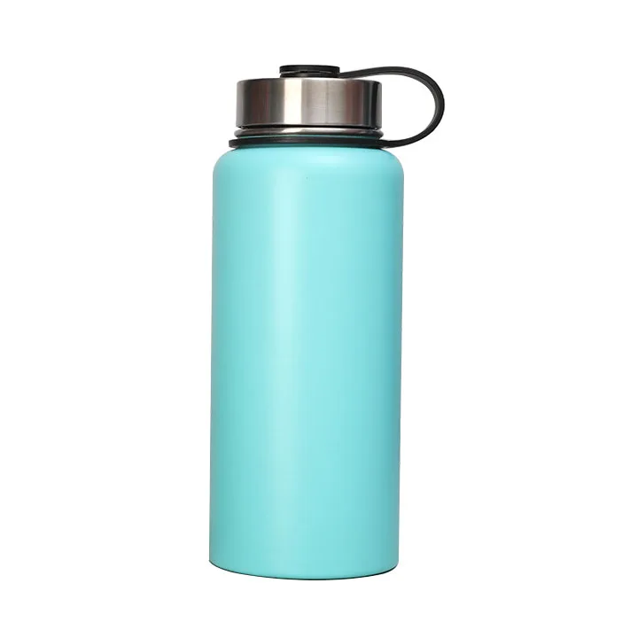 

Eco life 32oz dropshipper custom wide mouth 304 stainless steel double wall vacuum insulated water bottle
