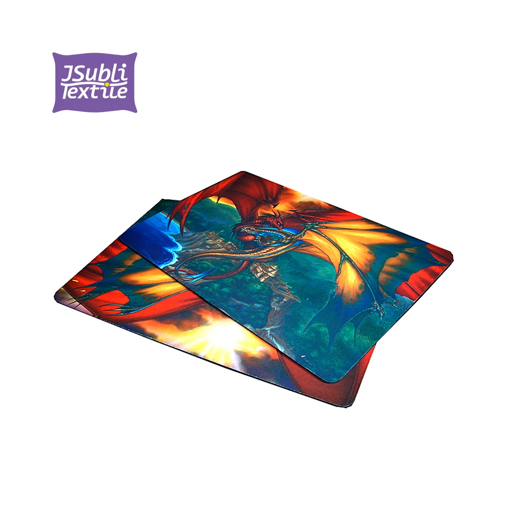 

Wholesale Blank Sublimation White Fabric Surface Mouse Pad with 3mm Thickness Black Rubber Table Mat Game Mat for Printing