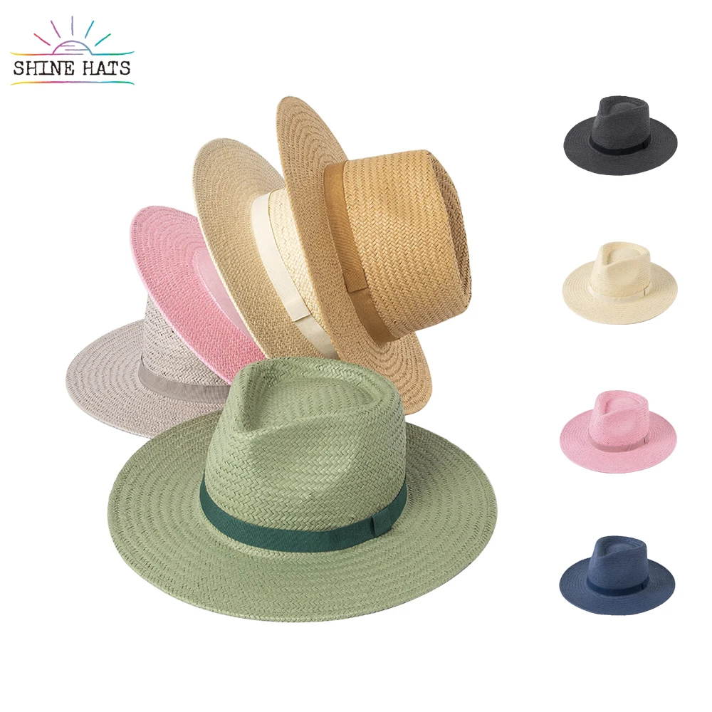 

Shinehats 2023 OEM Fashion Vintage Sun Chapeau Women Summer Wholesale Sombreros Ladies Custom Wide Brim Beach Straw Hats