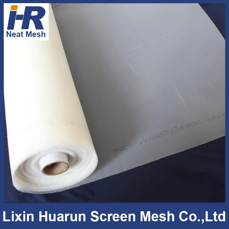 
2020 HuaRun Switzerland silk bolting cloth/silk screen/polyester screen printing mesh For Manual Screen Printing Machine 