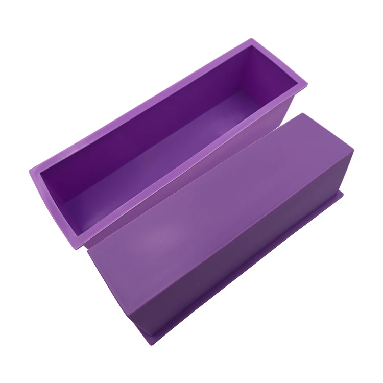 

1 Cavity Large 1200ml Volume Silicone Cake Mold Soap loaf mold Silicone Handmade Soap Mold, Purple ,pink