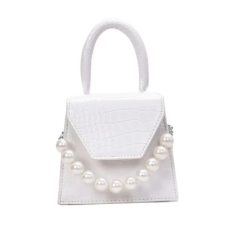 

Mini Bag Female 2022 New Trendy Wild Messenger Chain Bag One Shoulder Small Square Bag Pearl Handbag