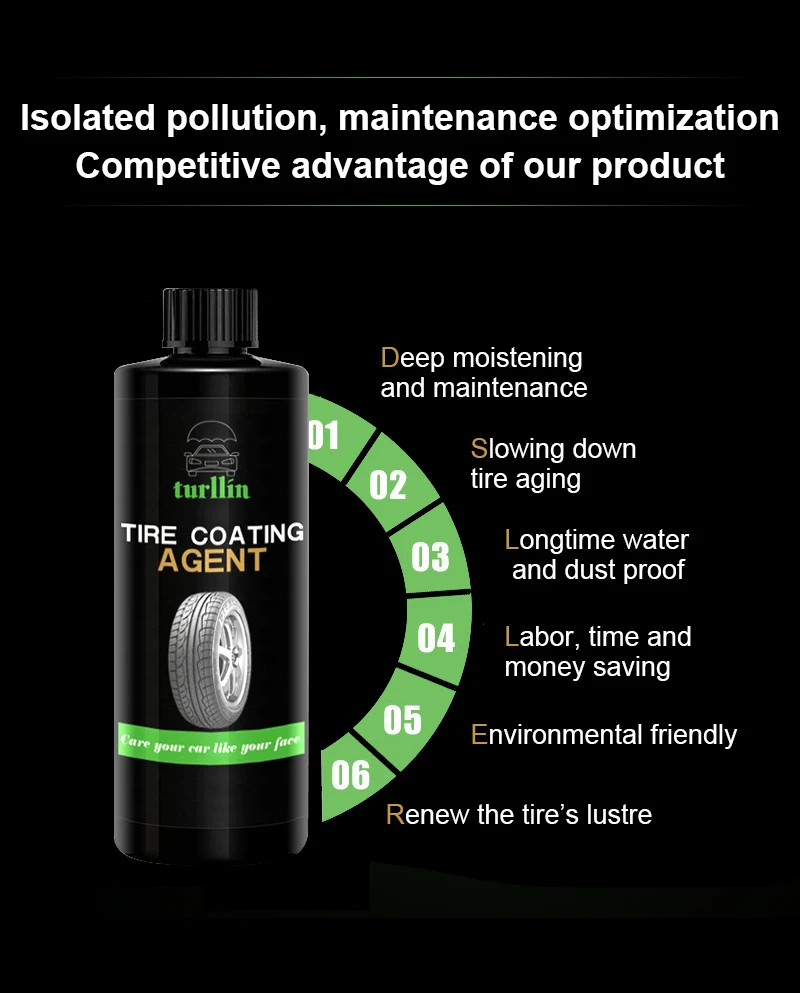 Wholesale Car Cleaning Products Tire Shine Nano Magic Car Tire Cleaner
