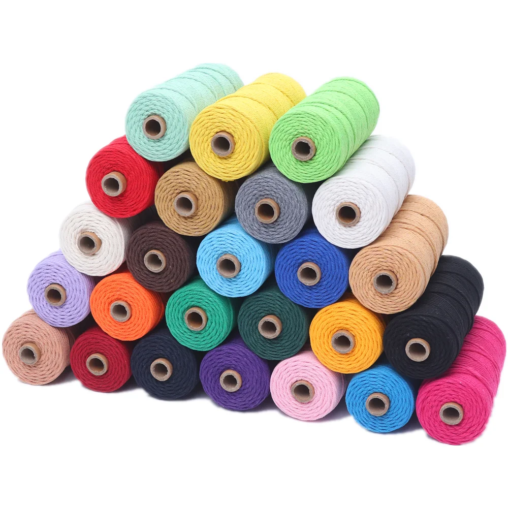 

Cotton rope for macrame Wholesale Supply High Tenacity Thread cotton rope macrame rope cotton, Colorful or customise