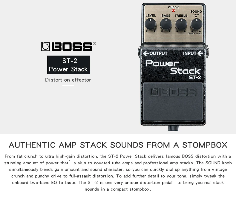 Boss St-2 Power Stack Guitar Effect Pedal - Buy Guitar Effect Pedal Product  on Alibaba.com