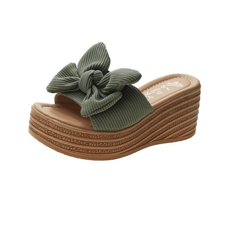 

Platform sandals and slippers with slope heel and women's shoes, Any color