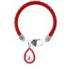 Jewelry leather charms bracelet wholesale with greek letter delta sigma theta fortitude women rhinestone drop charms bracelet
