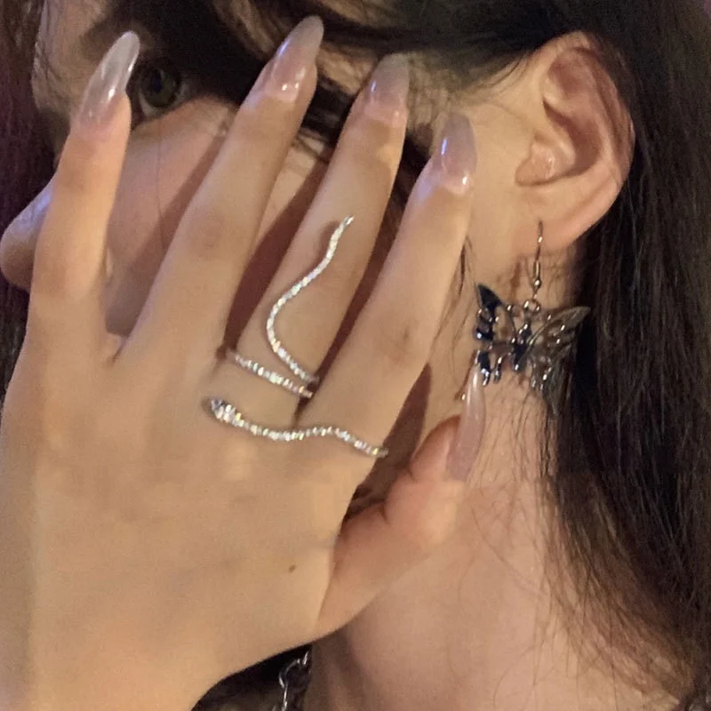 

Boutique Ring Series Silver Color Gemstone Finger Ring,