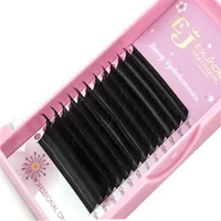 

EJ Dark black private label volume Korean silk mink volume 0.03 fluffy cashmere eyelash extension