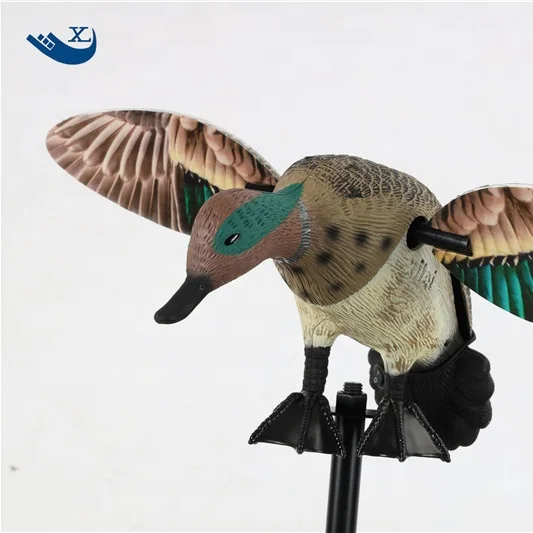 

Xilei Wholesale 6V Plastic Motor Teal Duck Decoy Hunting Hunting Duck Decoy With Magnet Spinning Wings