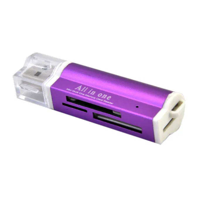 
Hot Sell for Micro SD SDHC TF M2 MMC MS All in 1 USB 2.0 Multi Memory Card Reader 