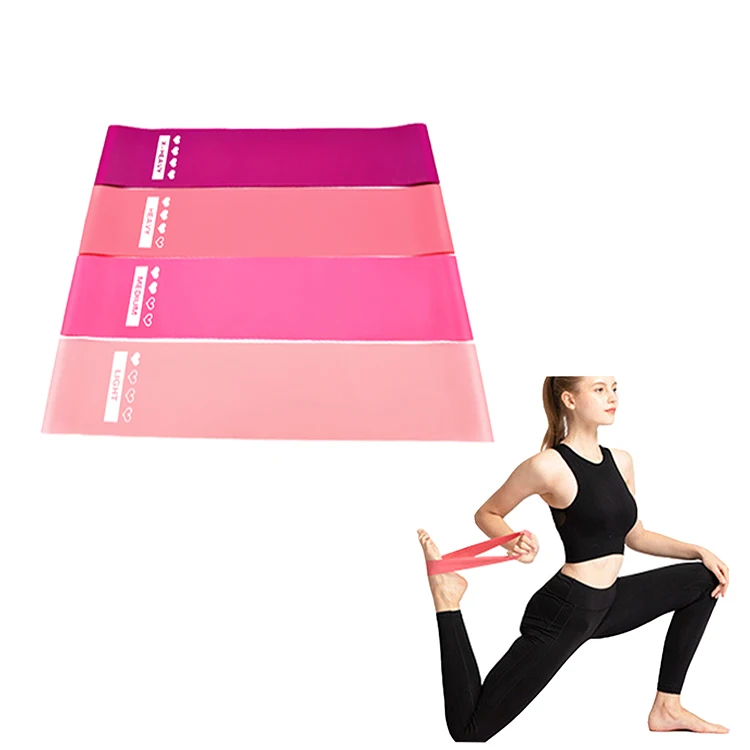 

5Pcs/Set custom natural latex elastic fitness exercise booty resistance bands, Custom color