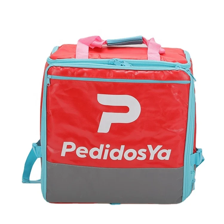 

Large Capacity Waterproof Bike Cooler Bag Motorcycle Pizza Insulated Bags Food Delivery Backpack With Plastic Feet