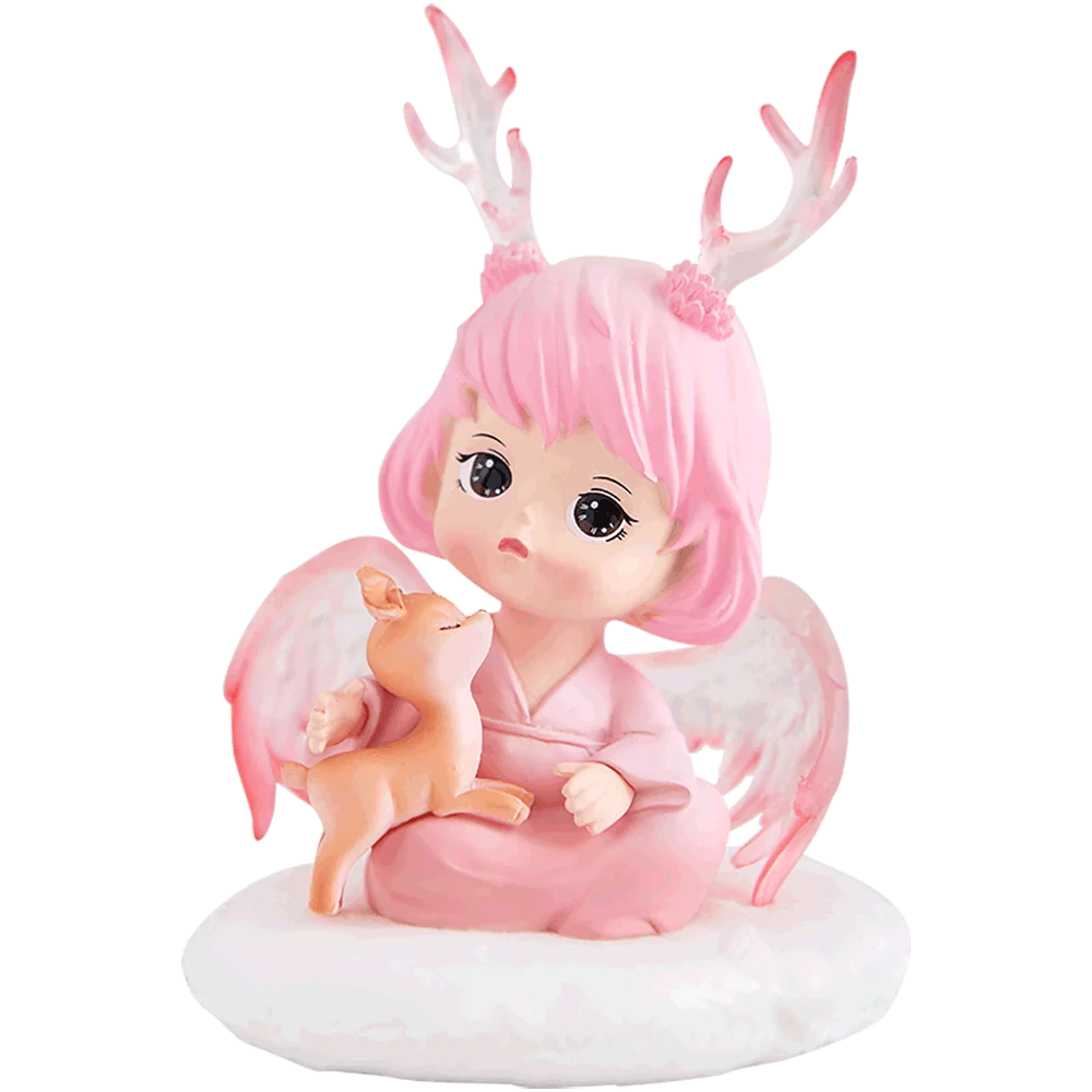 

Cute Angel Figurines Resin Girl Statue Mini Garden Accessories Christmas Decorations Modern Home Decor Kids Bedroom Decor