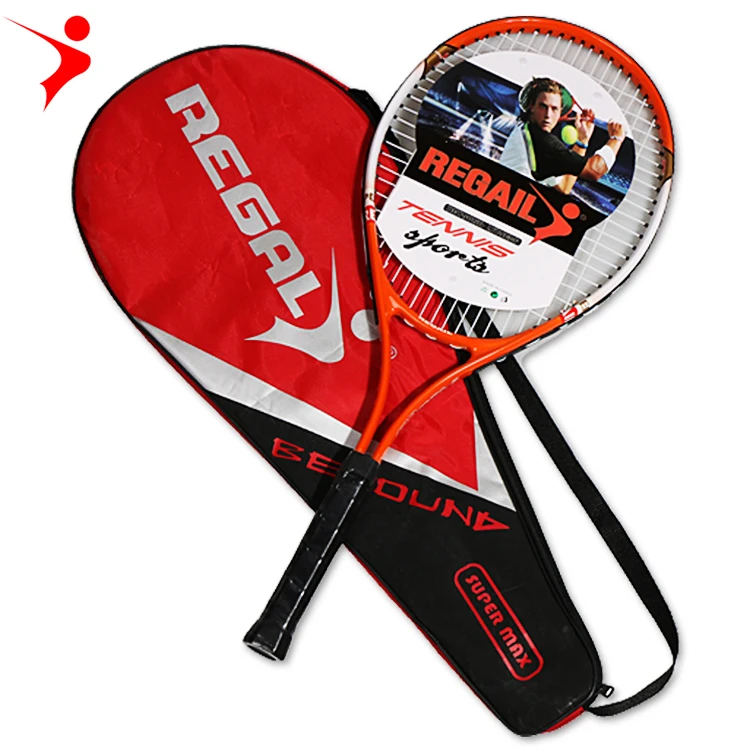 

Regail Brand 27 inch all Aluminium Adult Tennis Racket/Racquet With Bag Factory direct sales welcome to customize