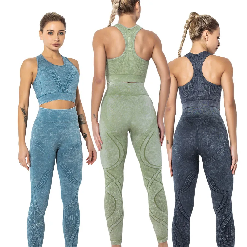 

Ladies sports running training gym suit wear logo fitness apparel women workout clothes yoga set women 2021, 4 colors
