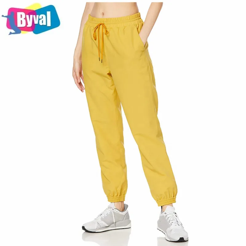 

2021 Wholesale Casual Womens High Waist Jogger Sweatpants Side Pockets Ankle Tied Women Track Jogger Pants