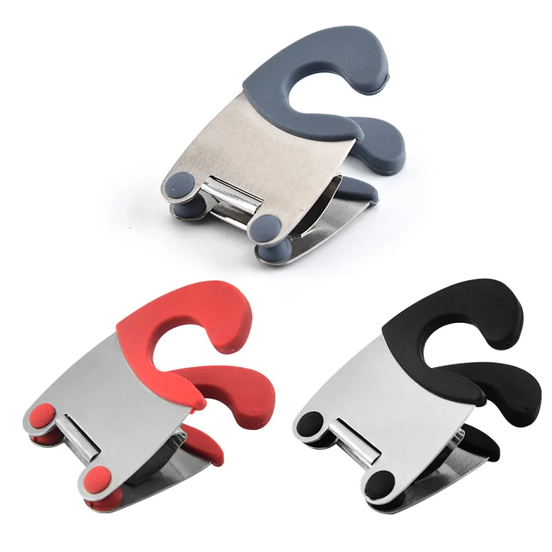 

Kitchenware Support Frame Stainless Steel TPR Pot Side Clip Spoon Clip