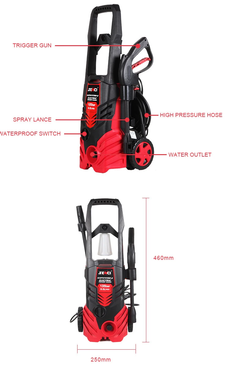 1700PSI Electric High Pressure Washer  details