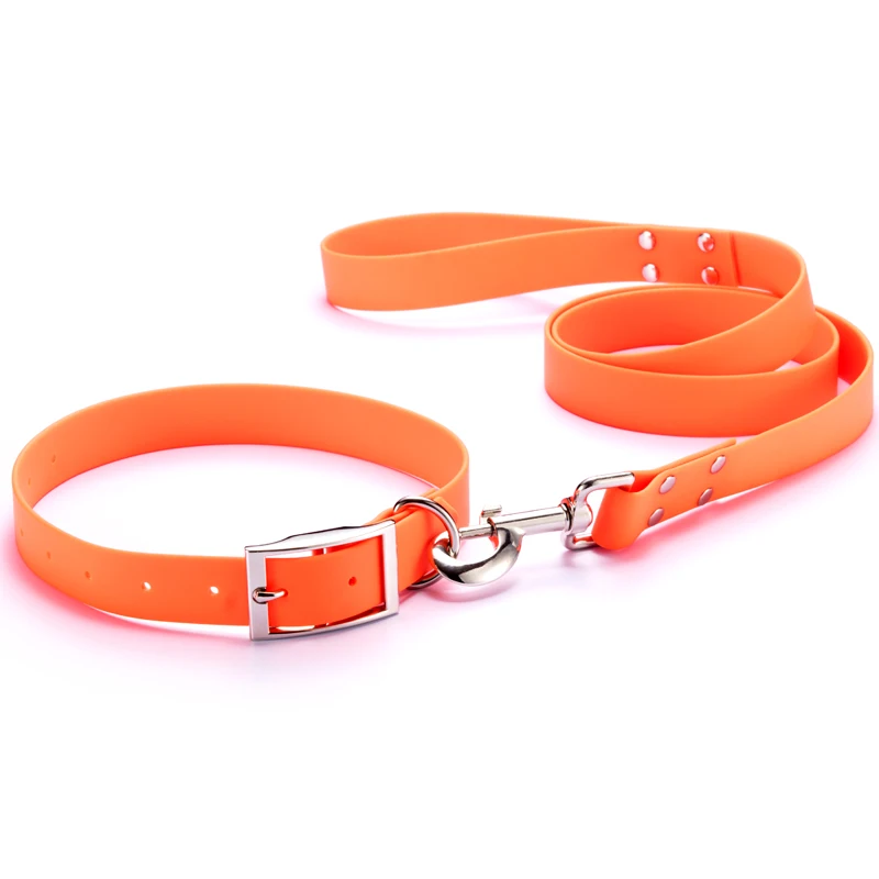 

Dog Collar And Leash Set Waterproof Dog Hunting Collar And Lead With Metal, All colors can be customed