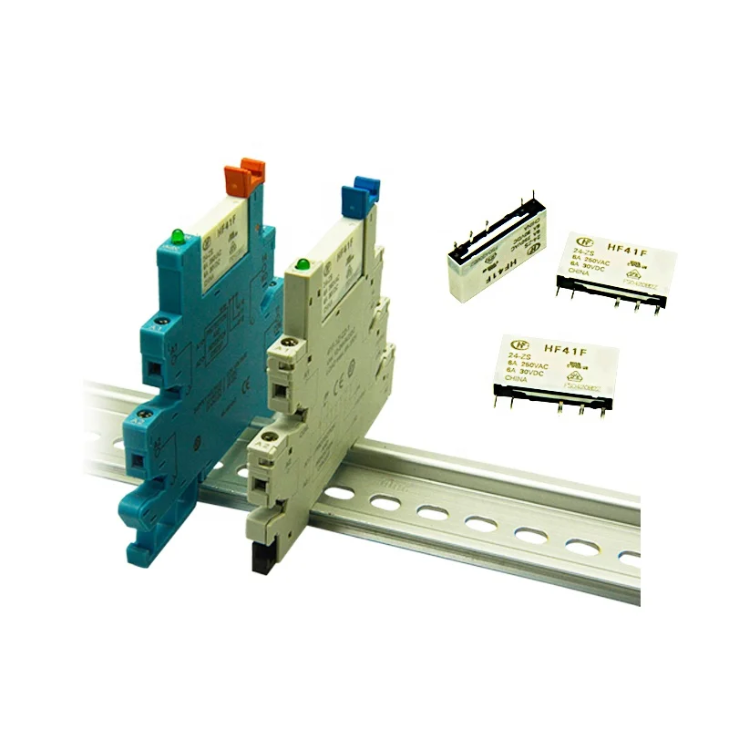 

41f-1z-c2-1Hongfa Ultra Thin Relay Module Voltage 12V PLC Amplification Board Control Board NPN / PNP GENERAL