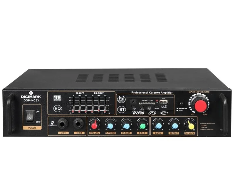 

Professional power car digital mixer and home amplifier with low price, Black