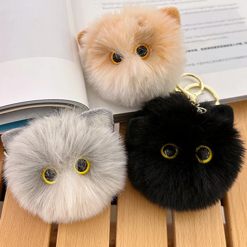 

New Cute Cat Plush Keychain Owl Pendant key chain Doll Toy Ladies Birthday Gift